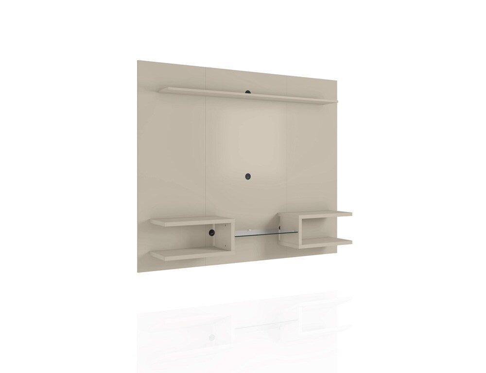 Manhattan Comfort - Plaza Floating Entertainment Center with 6 Fixed Shelves in Off White - 224BMC1 veiw 2
