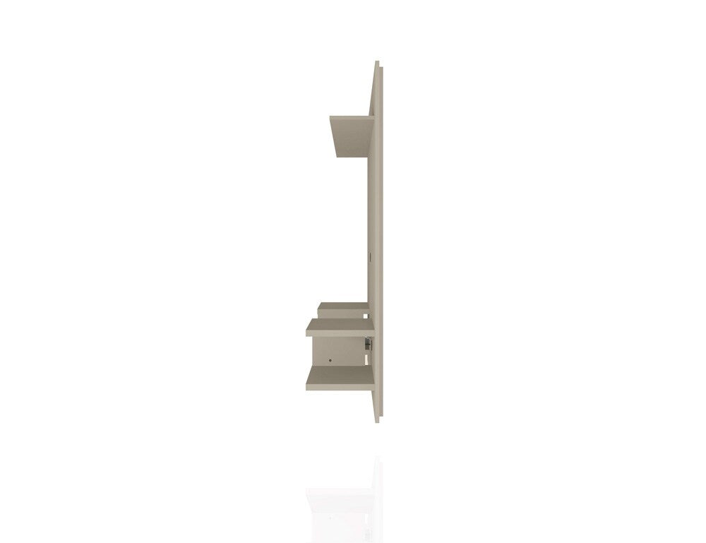 Manhattan Comfort - Plaza Floating Entertainment Center with 6 Fixed Shelves in Off White - 224BMC1 veiw 4