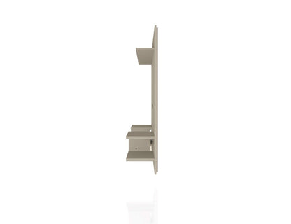 Manhattan Comfort - Plaza Floating Entertainment Center with 6 Fixed Shelves in Off White - 224BMC1 veiw 4
