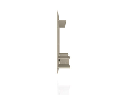 Manhattan Comfort - Plaza Floating Entertainment Center with 6 Fixed Shelves in Off White - 224BMC1 veiw 5