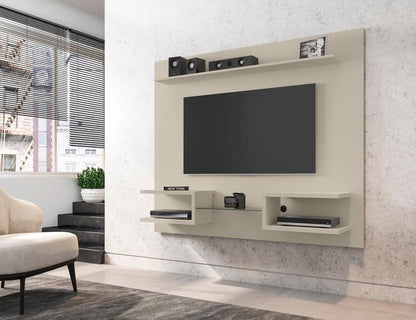 Manhattan Comfort - Plaza Floating Entertainment Center with 6 Fixed Shelves in Off White - 224BMC1 veiw 8