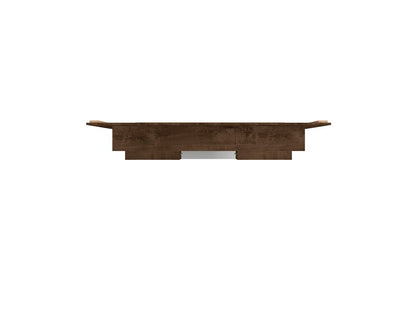 Manhattan Comfort - Plaza Floating Entertainment Center with 6 Fixed Shelves in Rustic Brown - 224BMC9 veiw 6