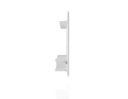 Manhattan Comfort - Plaza Floating Entertainment Center with 6 Fixed Shelves in White - 224BMC6 veiw 4