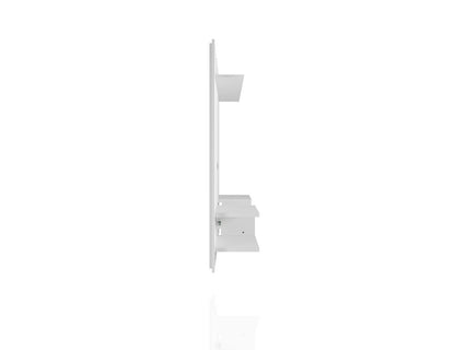 Manhattan Comfort - Plaza Floating Entertainment Center with 6 Fixed Shelves in White - 224BMC6 veiw 5