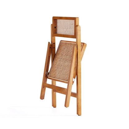 Manhattan Comfort - Pullman Dining Folding Chair with American Ash Wood Legs in Nature - Set of 4 - 2-DCCA08-NA veiw 6