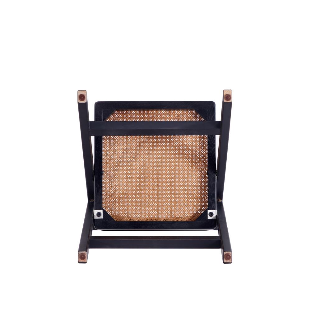 Manhattan Comfort - Pullman Dining Folding Chair with American Ash Wood Legs in Black and Natural Cane - Set of 2 - DCCA08-BK veiw 8