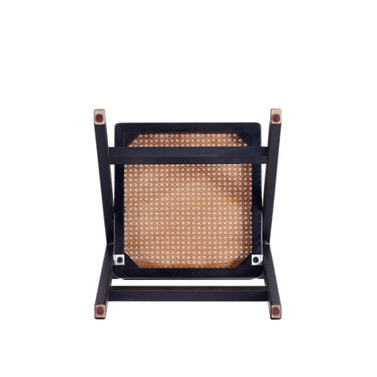Manhattan Comfort - Pullman Dining Folding Chair with American Ash Wood Legs in Black and Natural Cane - Set of 2 - DCCA08-BK veiw 8