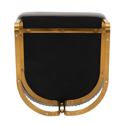 Manhattan Comfort - Raya Leatherette Dining Armchair with Stainless Steel Legs in Taupe - DC078-TP veiw 5