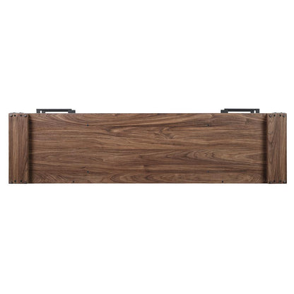 Manhattan Comfort - Richmond TV Stand with 2 Full Extension Drawers in Brown - TVFP1-BR veiw 4