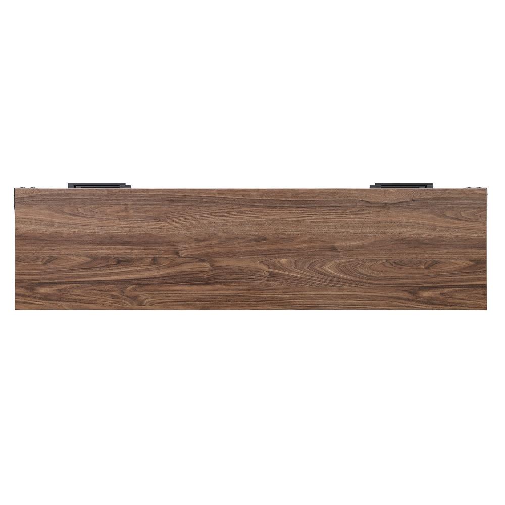 Manhattan Comfort - Richmond TV Stand with 2 Full Extension Drawers in Brown - TVFP1-BR veiw 5