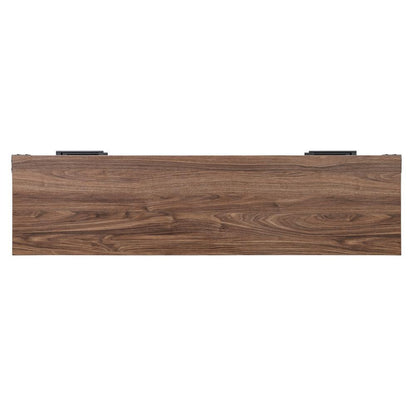 Manhattan Comfort - Richmond TV Stand with 2 Full Extension Drawers in Brown - TVFP1-BR veiw 5