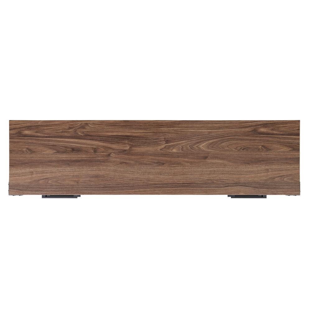 Manhattan Comfort - Richmond TV Stand with 2 Full Extension Drawers in Brown - TVFP1-BR veiw 6