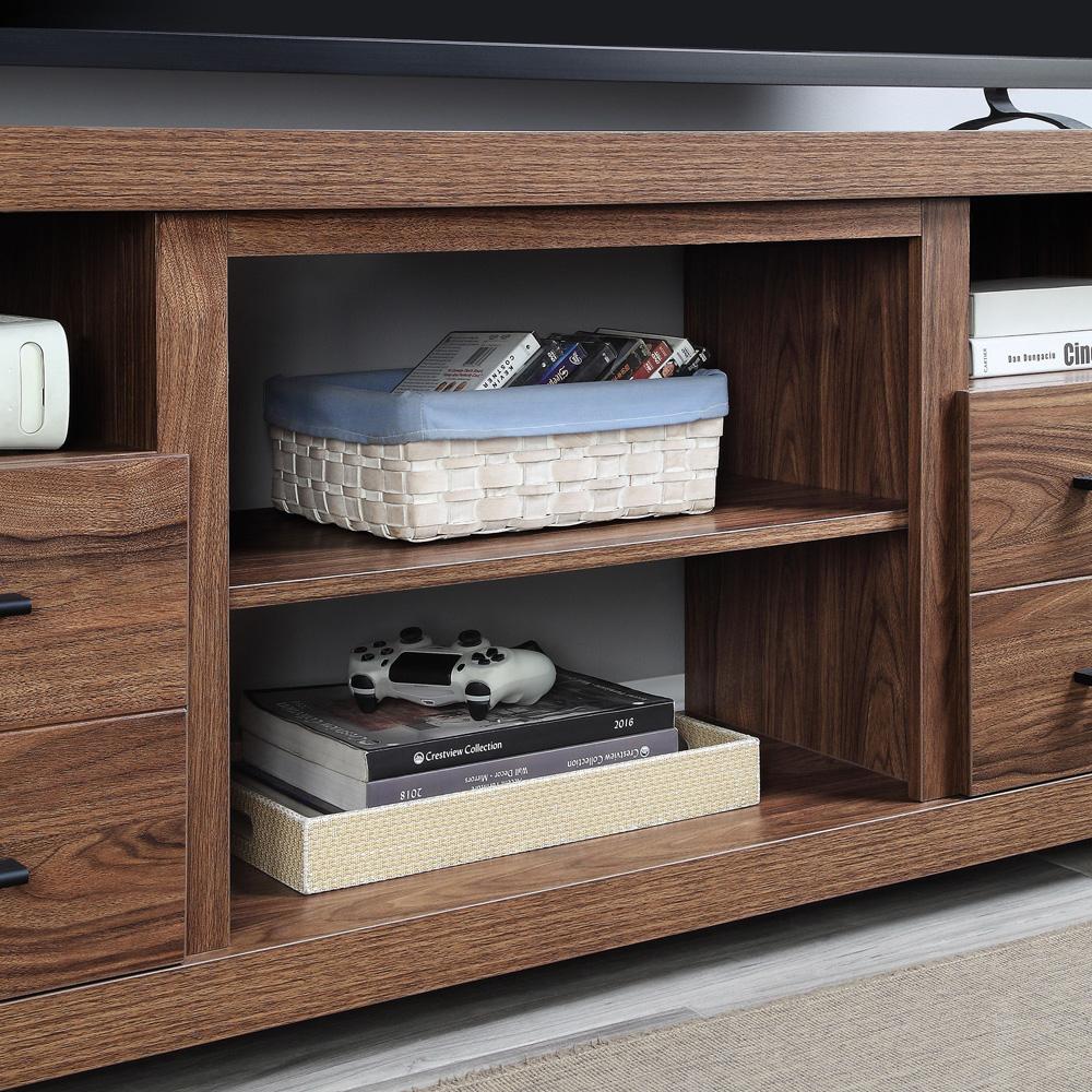 Manhattan Comfort - Richmond TV Stand with 2 Full Extension Drawers in Brown - TVFP1-BR veiw 8