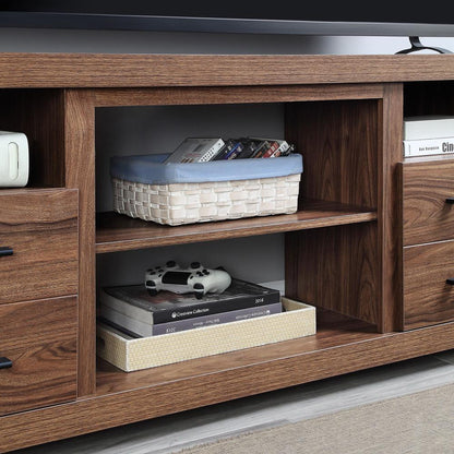 Manhattan Comfort - Richmond TV Stand with 2 Full Extension Drawers in Brown - TVFP1-BR veiw 8