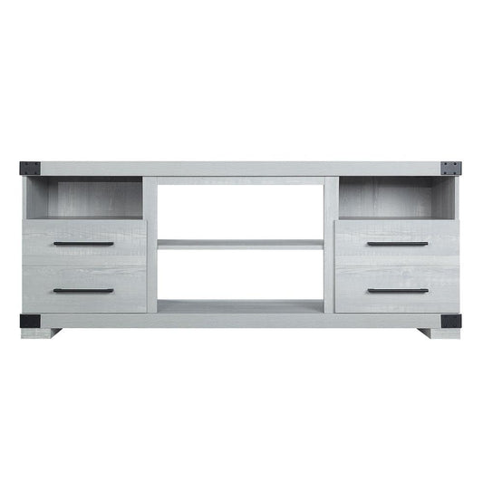 Manhattan Comfort - Richmond TV Stand with 2 Full Extension Drawers in Grey - TVFP1-GY veiw 1