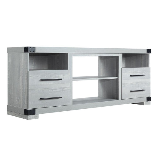 Manhattan Comfort - Richmond TV Stand with 2 Full Extension Drawers in Grey - TVFP1-GY veiw 2