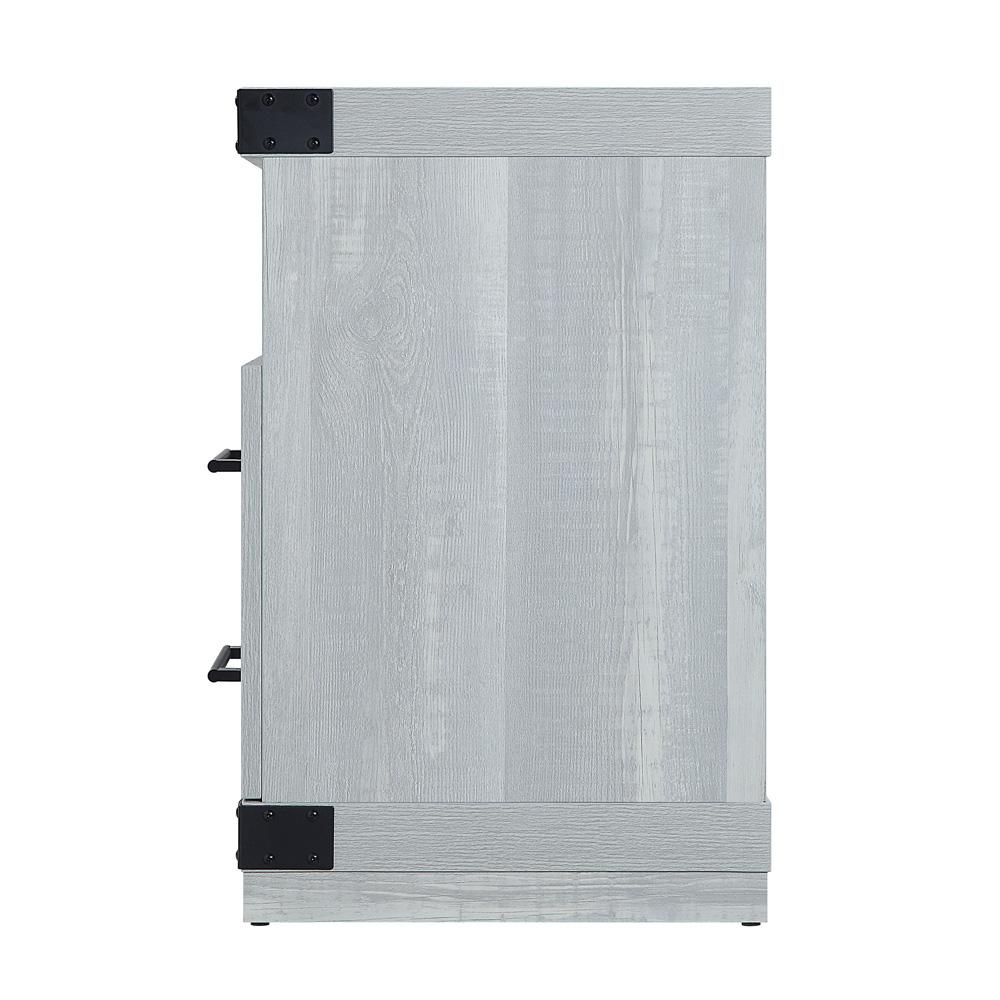 Manhattan Comfort - Richmond TV Stand with 2 Full Extension Drawers in Grey - TVFP1-GY veiw 3