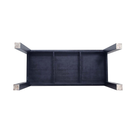 Manhattan Comfort - Rockaway Dining Table with American Solid Ash Wood Legs in Black - DT02-BK veiw 6