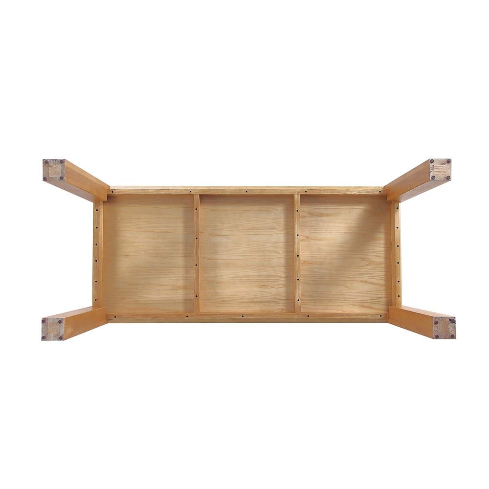 Manhattan Comfort - Rockaway Dining Table with American Solid Ash Wood Legs in Nature - DT02-NA veiw 6