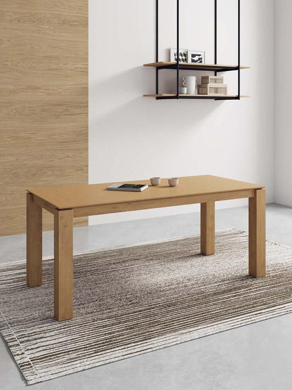 Manhattan Comfort - Rockaway Dining Table with American Solid Ash Wood Legs in Nature - DT02-NA veiw 9