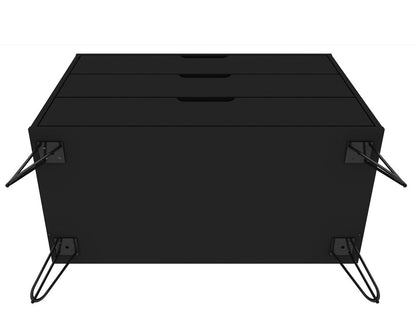 Manhattan Comfort - Rockefeller Dresser with 3 Drawers in Black - 103GMC2 veiw 5