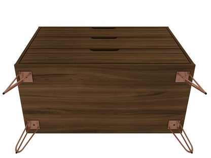 Manhattan Comfort - Rockefeller Dresser with 3 Drawers in Brown - 103GMC5 veiw 5