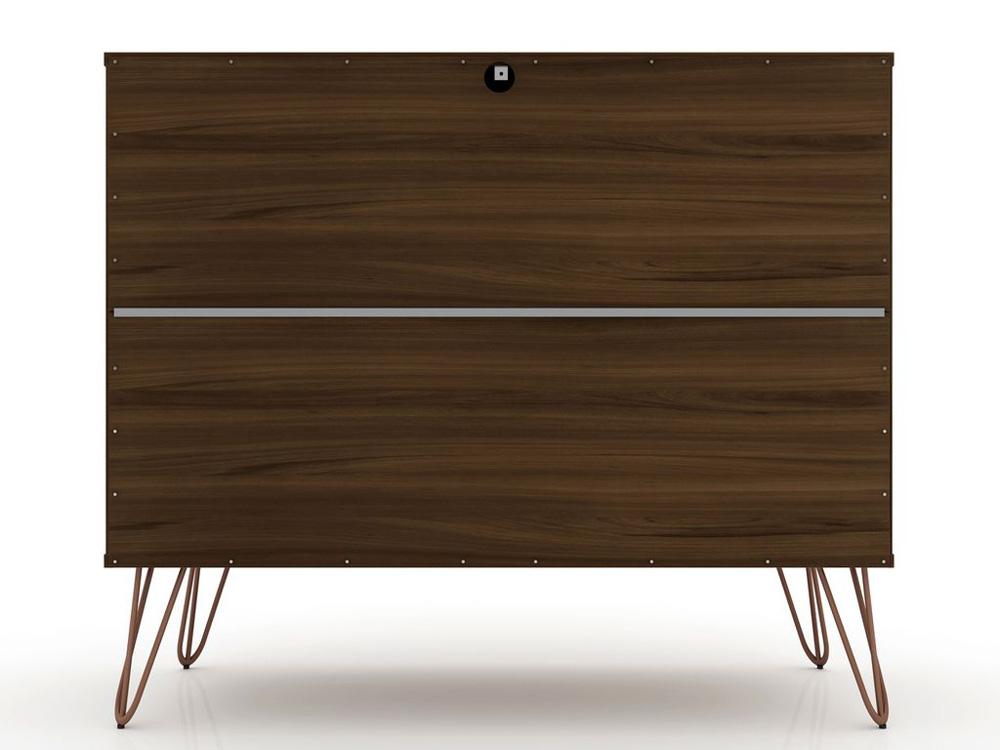 Manhattan Comfort - Rockefeller Dresser with 3 Drawers in Brown - 103GMC5 veiw 7
