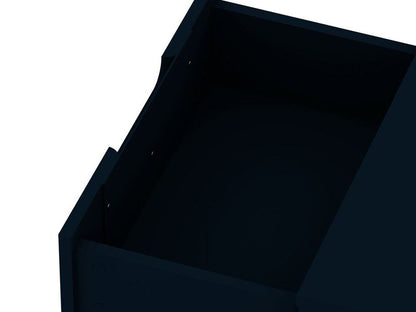 Manhattan Comfort - 2-Piece Rockefeller Dresser and Nightstand with 5 Drawers in Tatiana Midnight Blue - 104GMC4 veiw 6