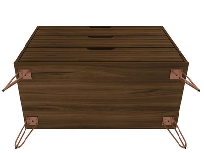 Manhattan Comfort - Rockefeller Dresser with 6 Drawers in Brown - Set of 2 - 2-103GMC5 veiw 5