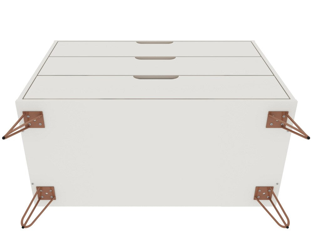 Manhattan Comfort - Rockefeller Dresser with 6 Drawers in Off White - Set of 2 - 2-103GMC8 veiw 5