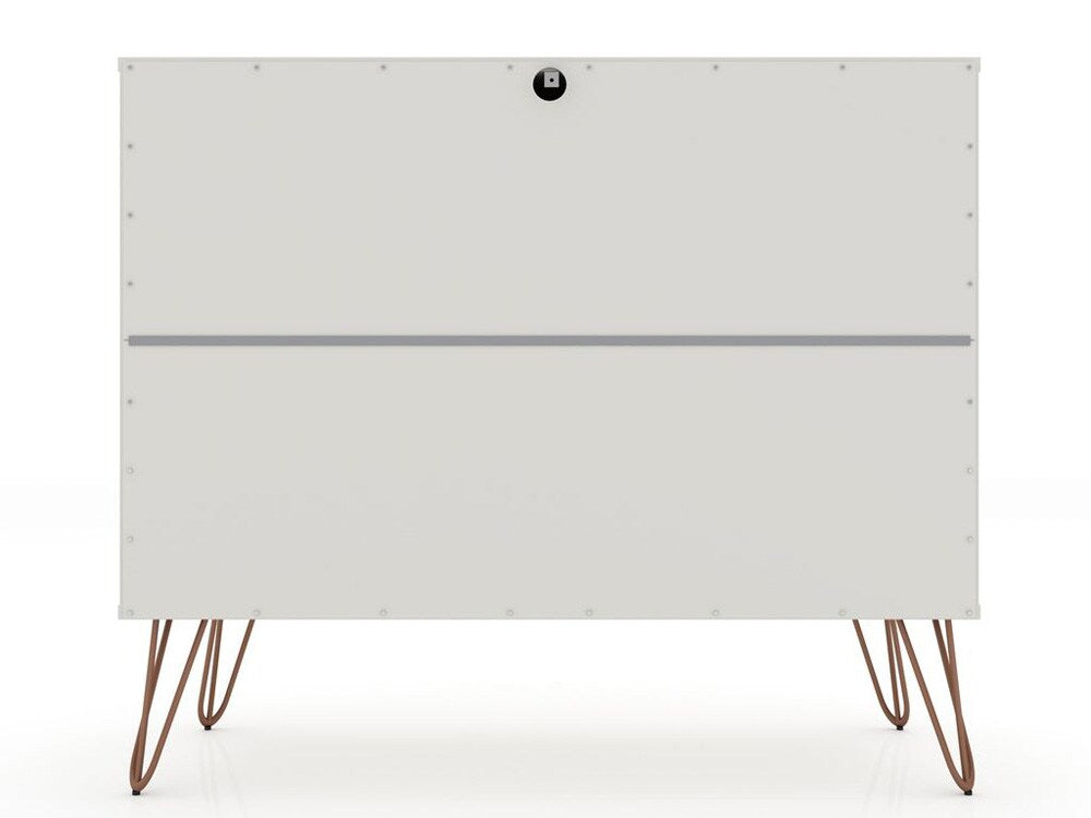Manhattan Comfort - Rockefeller Dresser with 6 Drawers in Off White - Set of 2 - 2-103GMC8 veiw 6