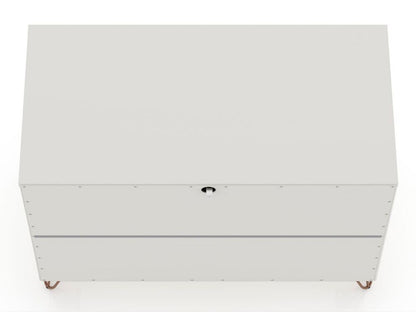 Manhattan Comfort - Rockefeller Dresser with 6 Drawers in Off White - Set of 2 - 2-103GMC8 veiw 7