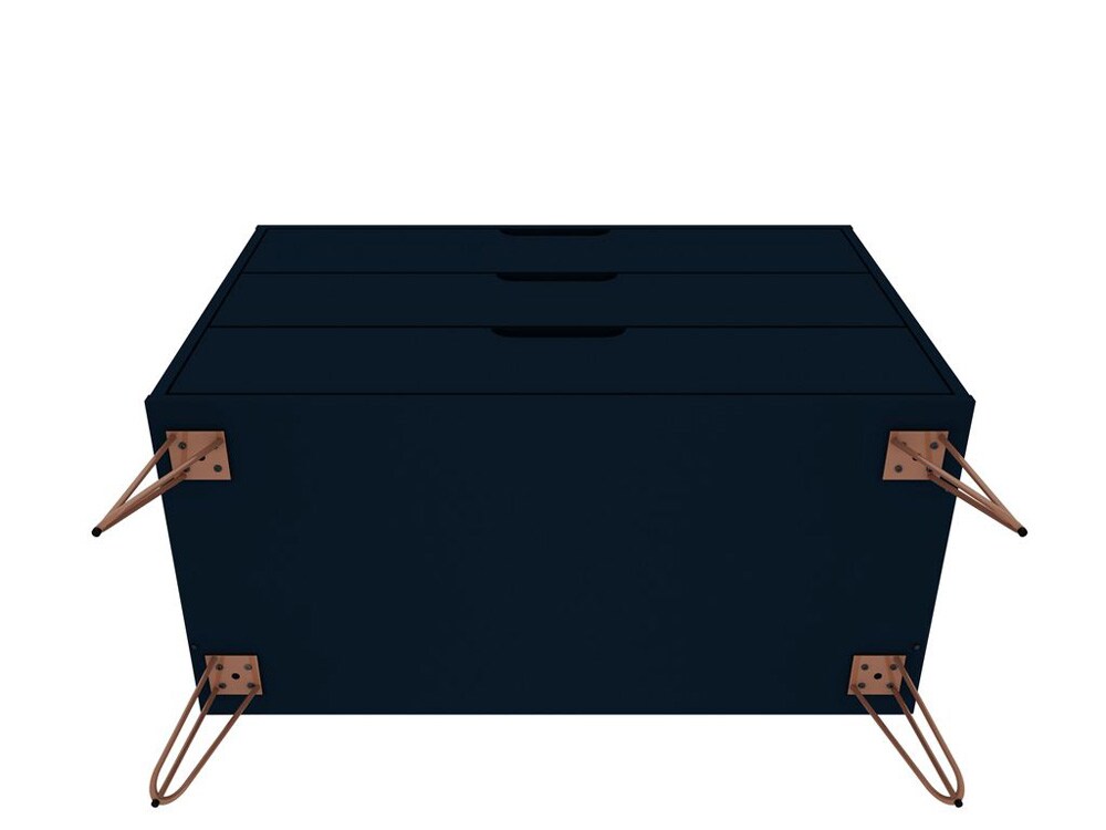 Manhattan Comfort - Rockefeller Dresser with 6 Drawers in Tatiana Midnight Blue - Set of 2 - 2-103GMC4 veiw 5
