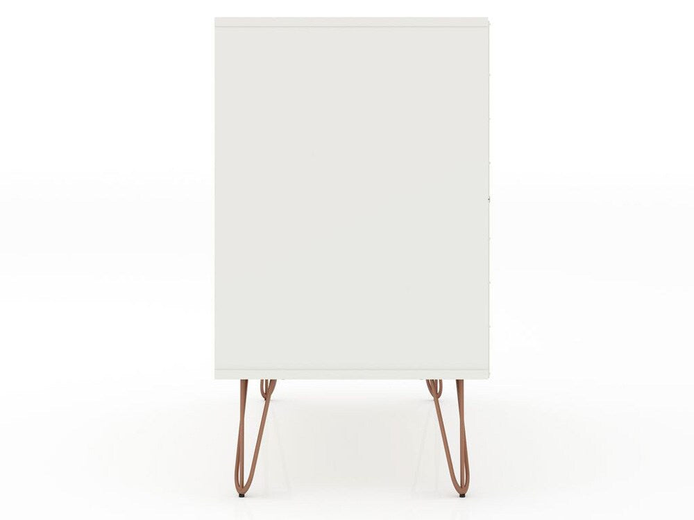 Manhattan Comfort - Rockefeller Dresser with 6 Drawers in White - Set of 2 - 2-103GMC1 veiw 5