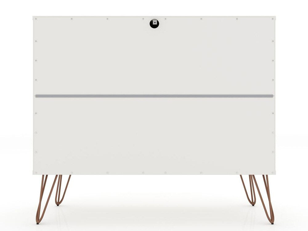 Manhattan Comfort - Rockefeller Dresser with 6 Drawers in White - Set of 2 - 2-103GMC1 veiw 7