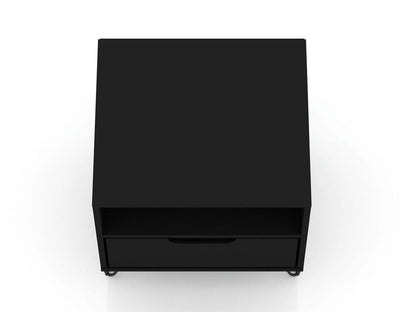 Manhattan Comfort - Rockefeller Nightstand with 1 Drawers in Black - 101GMC2 veiw 5