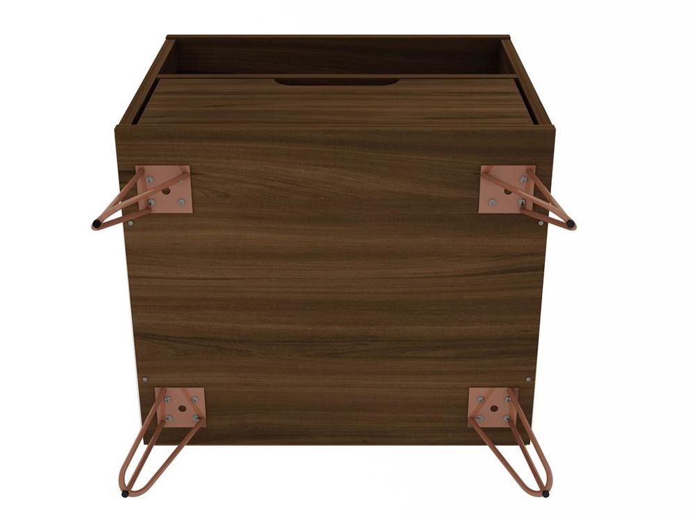 Manhattan Comfort - Rockefeller Nightstand with 2 Drawers in Brown - Set of 2 - 2-101GMC5 veiw 6