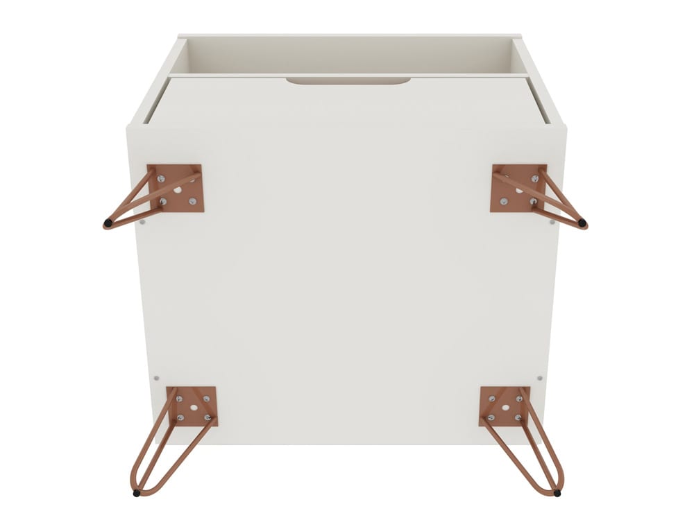 Manhattan Comfort - Rockefeller Nightstand with 2 Drawers in Off White - Set of 2 - 2-101GMC8 veiw 6
