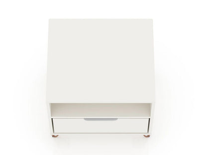 Manhattan Comfort - Rockefeller Nightstand with 2 Drawers in White - Set of 2 - 2-101GMC1 veiw 6