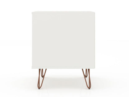 Manhattan Comfort - Rockefeller Nightstand with 2 Drawers in White - Set of 2 - 2-101GMC1 veiw 7