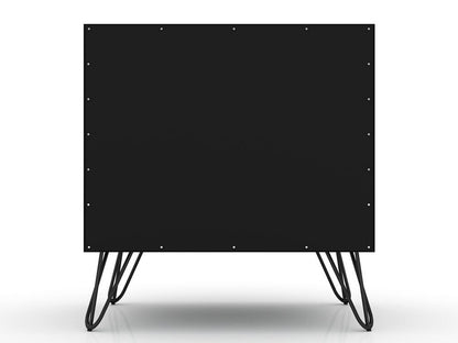 Manhattan Comfort - Rockefeller Nightstand with 4 Drawers in Black - Set of 2 - 2-102GMC2 veiw 7
