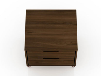 Manhattan Comfort - Rockefeller Nightstand with 4 Drawers in Brown - Set of 2 - 2-102GMC5 veiw 5