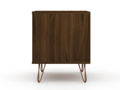 Manhattan Comfort - Rockefeller Nightstand with 4 Drawers in Brown - Set of 2 - 2-102GMC5 veiw 6