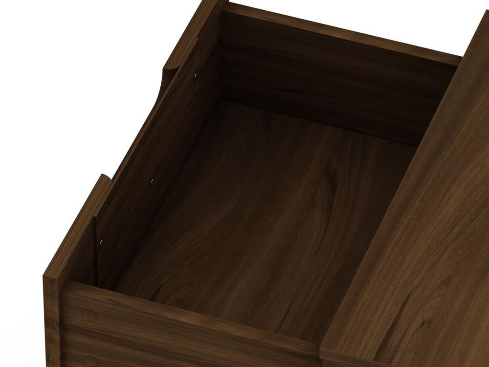 Manhattan Comfort - Rockefeller Nightstand with 4 Drawers in Brown - Set of 2 - 2-102GMC5 veiw 8