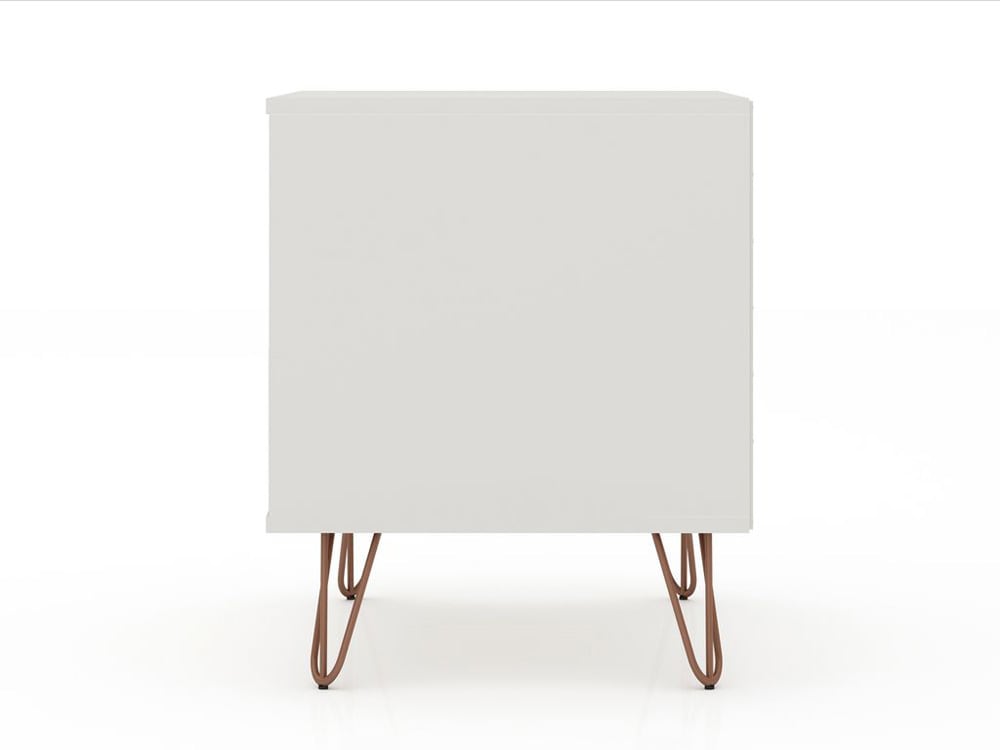 Manhattan Comfort - Rockefeller Nightstand with 4 Drawers in Off White - Set of 2 - 2-102GMC8 veiw 5