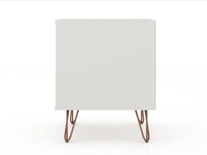 Manhattan Comfort - Rockefeller Nightstand with 4 Drawers in Off White - Set of 2 - 2-102GMC8 veiw 5