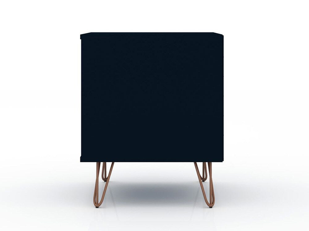 Manhattan Comfort - Rockefeller Nightstand with 4 Drawers in Tatiana Midnight Blue - Set of 2 - 2-102GMC4 veiw 6