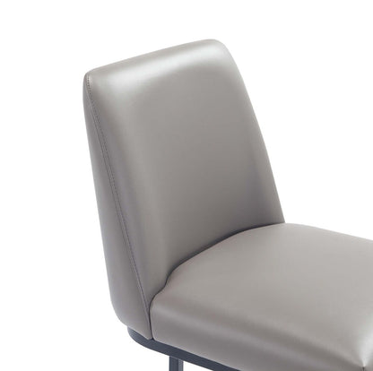 Manhattan Comfort - Serena Leatherette Barstool with Metal Legs in Grey - Set of 3 - 3-BS020-GY veiw 8