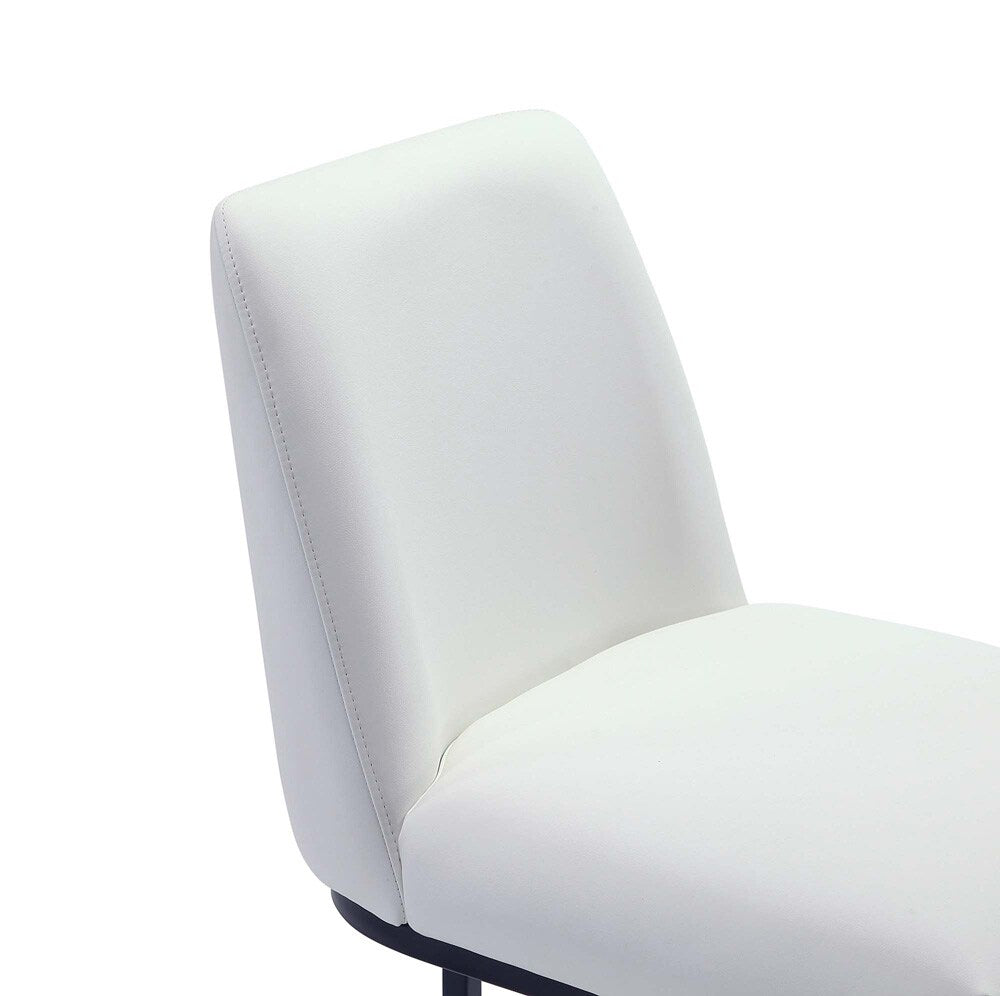 Manhattan Comfort - Serena Leatherette Barstool with Metal Legs in White - BS020-WH veiw 8