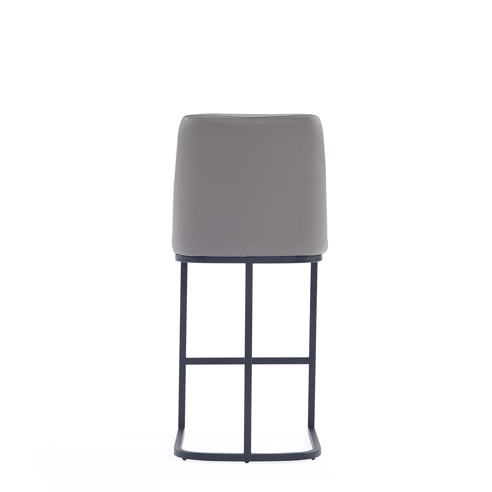 Manhattan Comfort - Serena Leatherette Counter Stool with Metal Legs in Grey - CS017-GY veiw 5